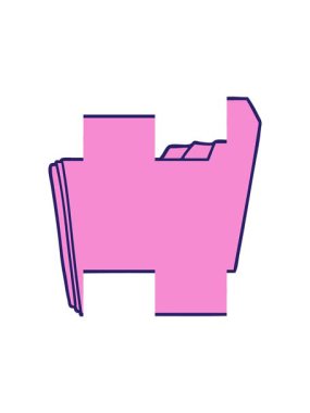 Çizgi film iş dizinlerinin bölünmüş hareket canlandırması