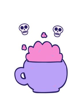 karikatür karikatür karalama köpüklü latte animasyonu