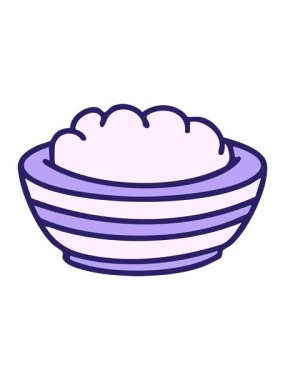 Brezilya 'nın geleneksel pirinç karikatürünü kasede canlandırın.