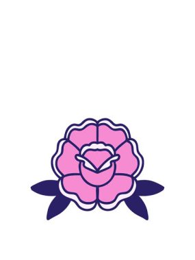 Dövme stili dekoratif çiçeğin animasyonunu genişletiyorum.