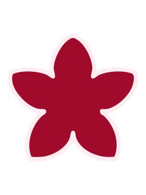 Geleneksel Japon çiçek tasarımının tek bir hareketli animasyonu