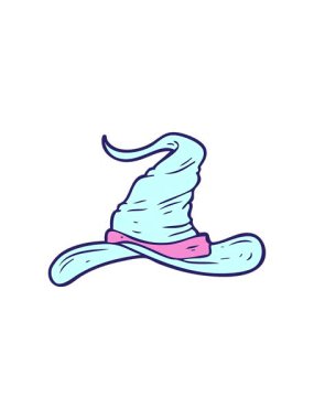 Çizgi film sihirbazları şapkasının canlandırma efekti