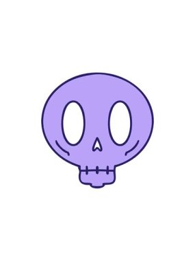 Ürkütücü kafatasının gösterişli satış animasyonu