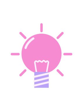 Parlayan ampulün dönen hareketli animasyonu