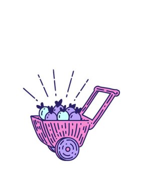 Geleneksel bir dövme tarzı elma vagonunun canlandırmasını genişletiyorum.