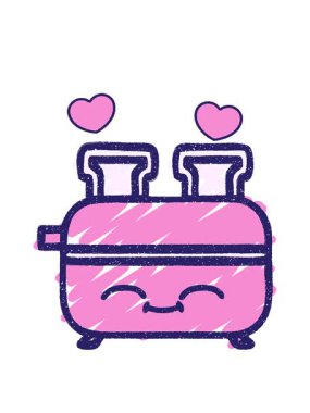 Kızartıcı Tebeşir Çiziminin dönen kalp animasyonu