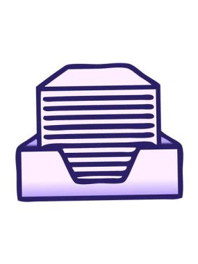 Ofis kağıtlarının gölgeli çizgi filmlerinin hareketli animasyonlarını oynat