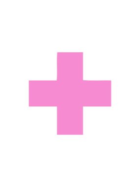 Bir ekleme sembolünün düz sembolünün hareketli canlandırması