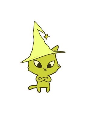 Cadılar Bayramı çizgi film kedisinin renk animasyonu değişiyor