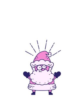 Geleneksel dövme stili Noel Baba karakterinin animasyonunu genişletiyorum.