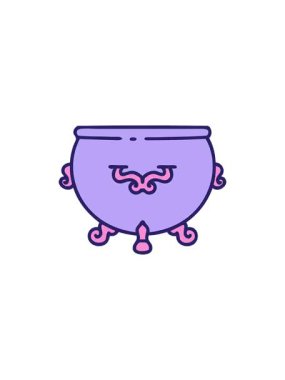 İkonik dövme stili bir kazanın gösterişli satış animasyonu