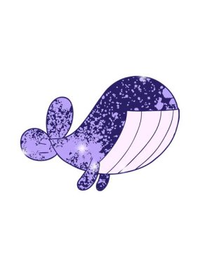 Balina çizgi filminin ışıltı etkisi