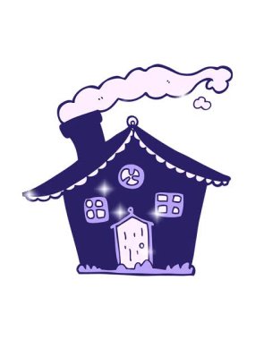 ev illüstrasyonunun simli etkisi