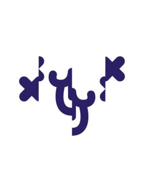 Sevimli ölü hayvan yüzü simgesinin bölünen hareketi