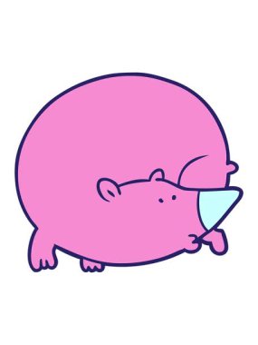 Parlak ışık efektleri neon çizgi film oyuncak ayısının animasyonu