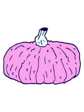 Neon ışık efekti çizgi film animasyonu karalama balkabağı