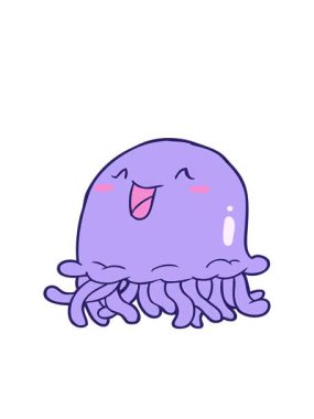 Mutlu denizanalarının hareketli animasyonları