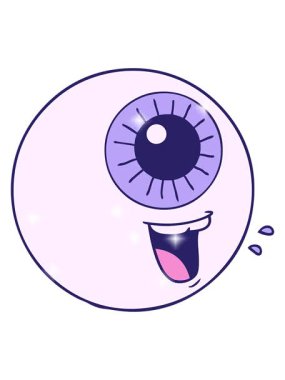 Çizgi filmlerdeki gülüşün ışıltılı etkisi.