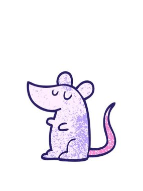 grunge desenli çizgi film faresinin animasyonunu genişletiyorum