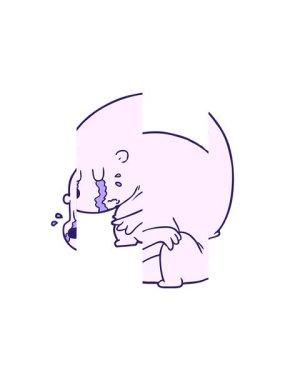 Büyük sert kutup ayısının ağlayışının bölünen hareketi.