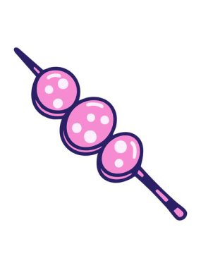 Brezilya yapımı churrasco şiş et çiziminin hareketli animasyonu