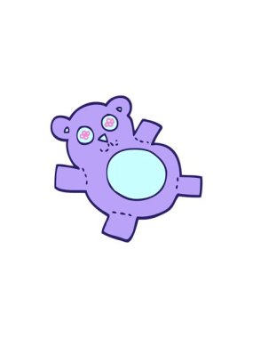 El çizimi karikatür tarzı oyuncak ayının satış animasyonu