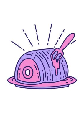 Geleneksel dövme stili bifteğin sallanan animasyonu