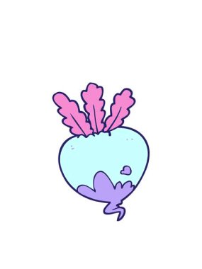 karikatür karikatür pancar kökünün hareketli animasyonu