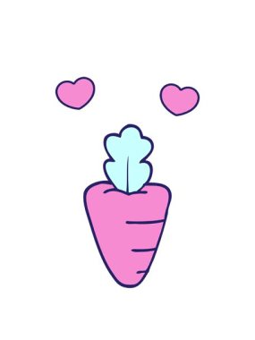 dönen kalpler karikatür karalama havucu animasyonu