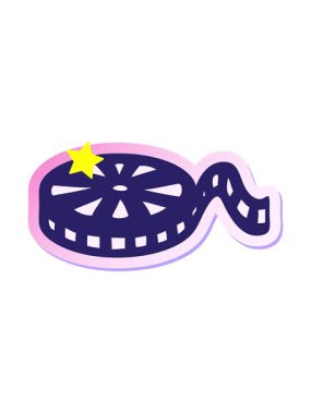 Parlayan yıldızlar, sevimli bir karikatür filminin yapıştırmasının animasyonunu etkiler.