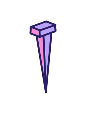 Basit demir çivinin pixelize etkisi