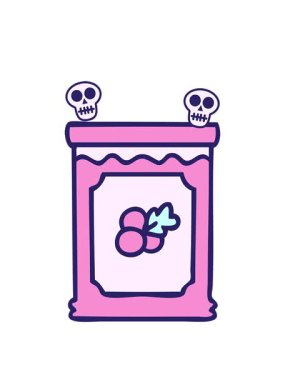 el animasyonu dönen kafatasları çizilmiş tuhaf çizgi film yaban mersini reçeli