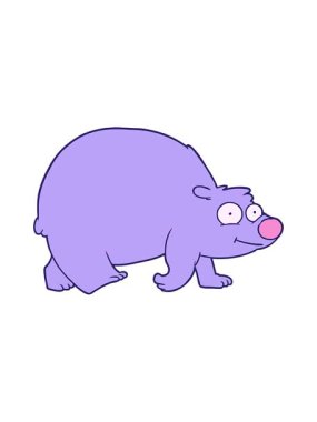 Mutlu kutup ayısı yürüyüşünün hareketli animasyonu