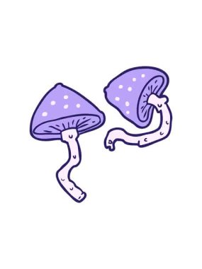 Vahşi mantarların titreyen hareketli animasyonu