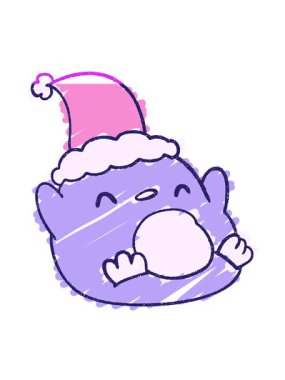 Noel Penguen Tebeşiri Çiziminin animasyonunu güçlendir