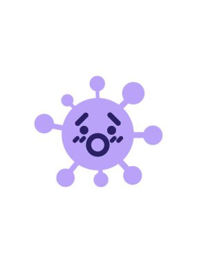 Şok olmuş virüs tasarımının yıldız patlaması etkisi animasyonu