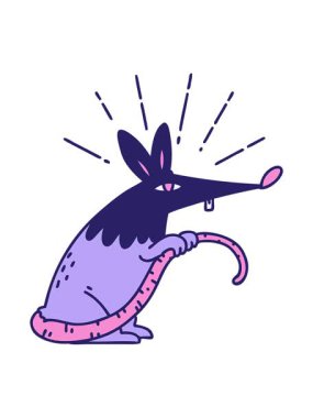 Geleneksel dövme stili sinsi farenin hareketli animasyonu