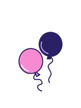 Yüzen iki Brezilya karnaval balonunun animasyonunu genişletiyorum.