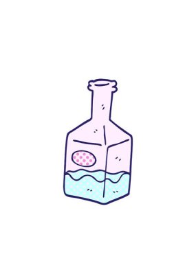 Yanıp sönen radyal çizgiler sürahide karalama içeceği canlandırması