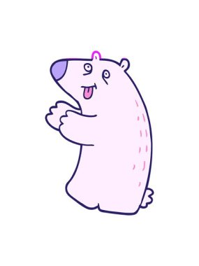 Çizgi film çizgi filmlerinin animasyonunu aç. Mutlu ayı.