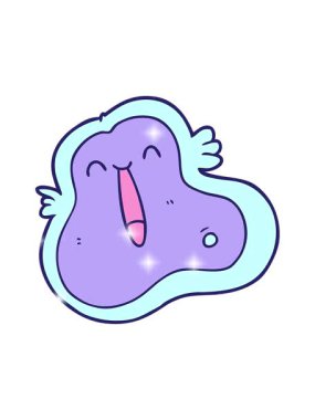 Bir mikrop karalamasının ışıltı etkisi