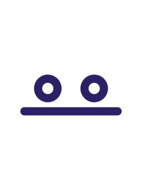 Etkilenmemiş boş yüz simgesinin hareketli canlandırması