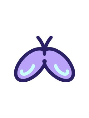 basit ve cesur kelebek çiziminin hareketli animasyonu