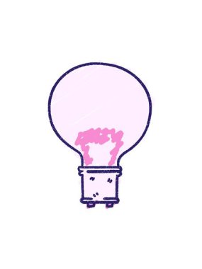 Ampul Tebeşiri Çiziminin hareketli animasyonu