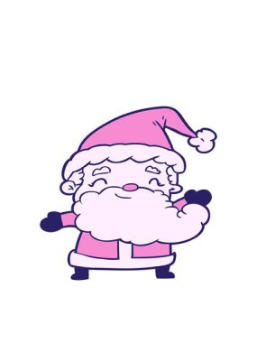 Noel Baba 'nın neşeli çizgi filminin hareketli animasyonu