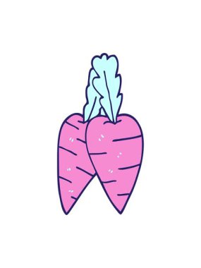 karikatür karikatür karalama organik havuçların animasyonunu durdurup duraklat