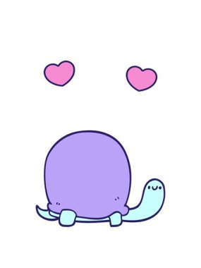 dönen kalpler karikatür kaplumbağa tasarımı animasyonu