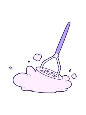 Çizgi film patates ezicisinin animasyonunu renklendir