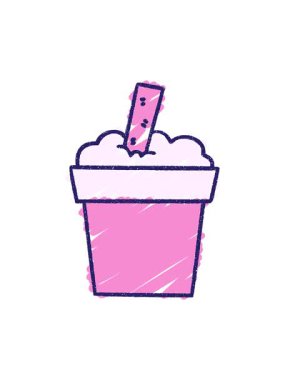 Dondurma Tebeşir Çiziminin dönen hareketli animasyonu