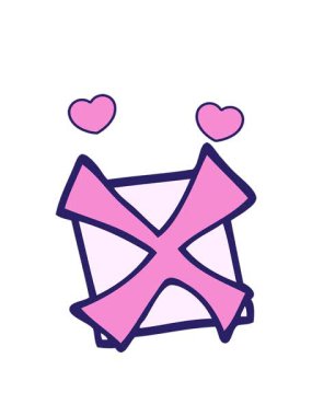 Karikatür karikatür işaretinin dönen kalp animasyonu